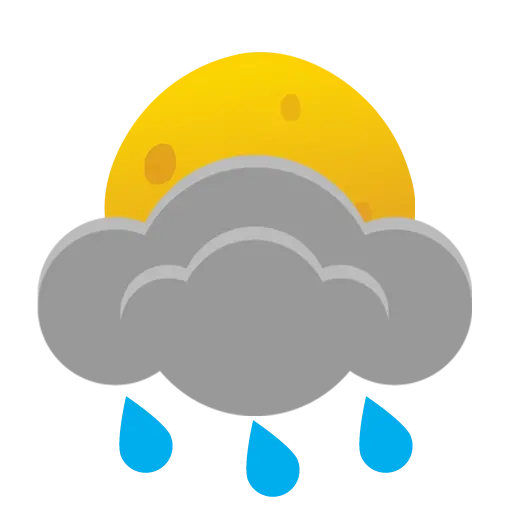 sehr starker Regenschauer